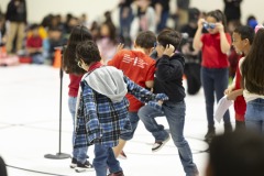 Students at Carroll T. Welch enjoy a dance break during the Friday morning meeting. 